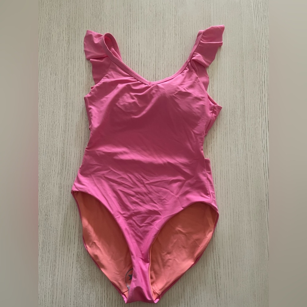 Raising Wild Avery one-piece swimsuit in pink. Size Medium. Never worn.